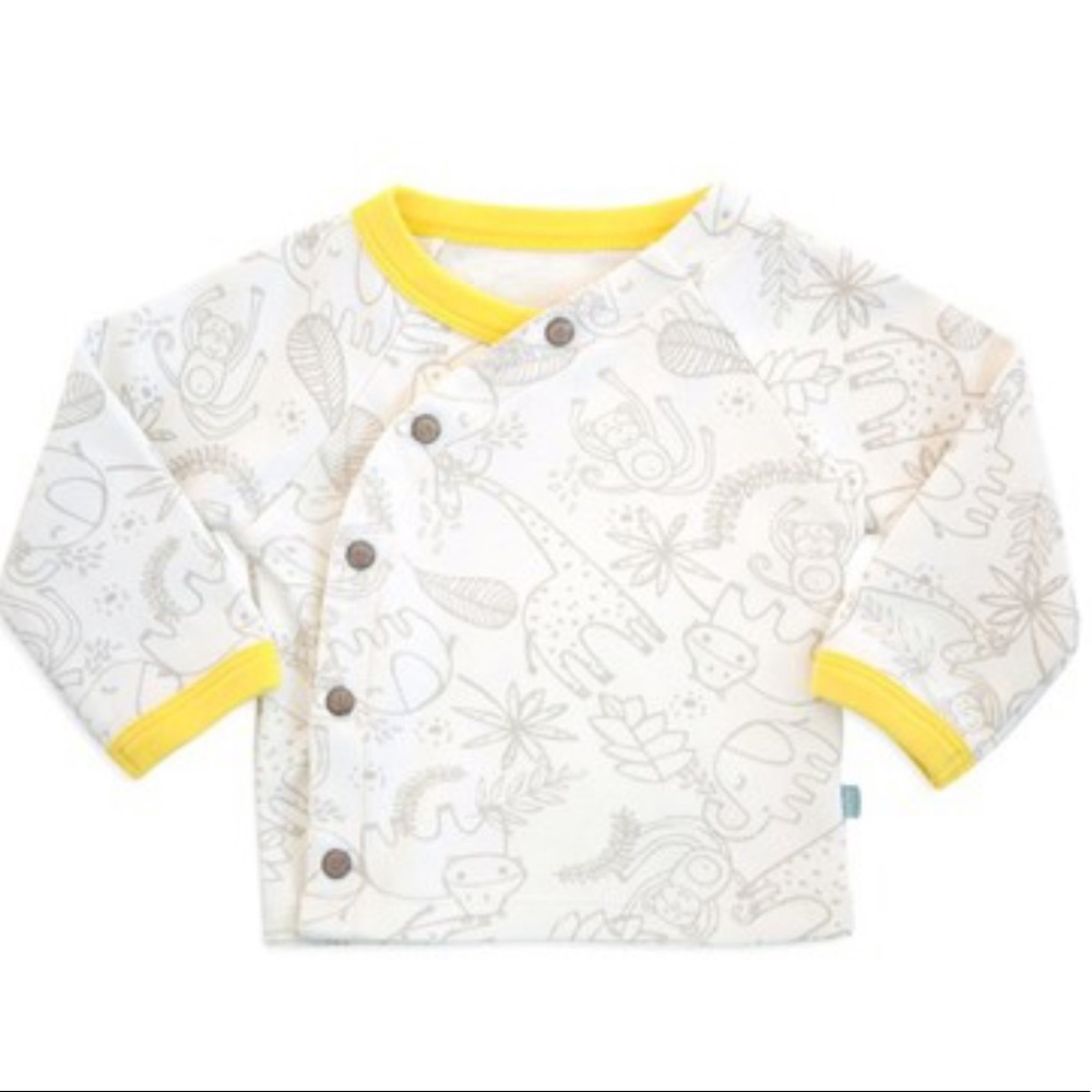 ☀️ Finn + Emma Jungle Yellow Kimono Top NWOT ☀️